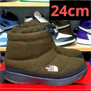 ザノースフェイス(THE NORTH FACE)の美品　ザ・ノースフェイス　ヌプシブーティ　ウール 5 ショート　カーキ系ブラウン(ブーツ)