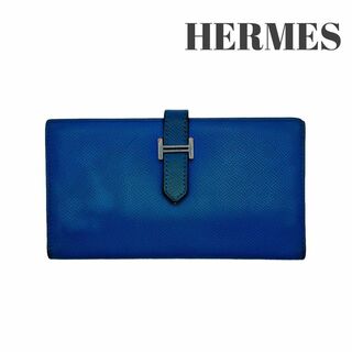 最終値下げ‼️ ✨美品✨ HERMES エルメス ベアン 長財布 ブルー系