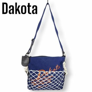 ダコタ(Dakota)のダコタ Dakota ショルダーバッグ ロゴ 編み上げ柄 斜め掛け 切替レザー(ショルダーバッグ)