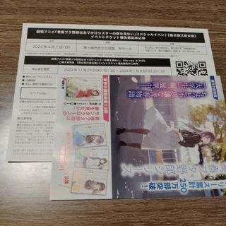 カドカワショテン(角川書店)の青春ブタ野郎はおでかけシスターの夢を見ないチケット優先販売申込券 ブルーレイ特典(その他)