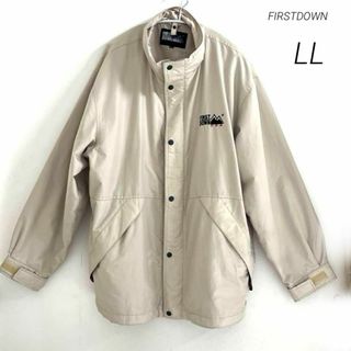 ファーストダウン(FIRST DOWN)のFIRSTDOWN USA  古着 ナイロンジャケット ブルゾン 刺繍ロゴ LL(ブルゾン)