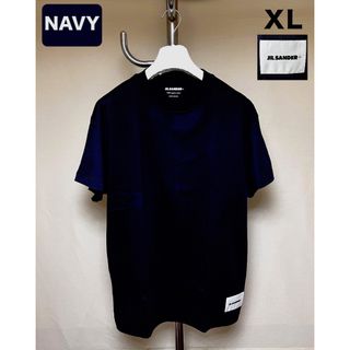 ジルサンダー(Jil Sander)の新品 XL JIL SANDER 23ss パックTシャツ 紺 バラ 5591(Tシャツ/カットソー(半袖/袖なし))