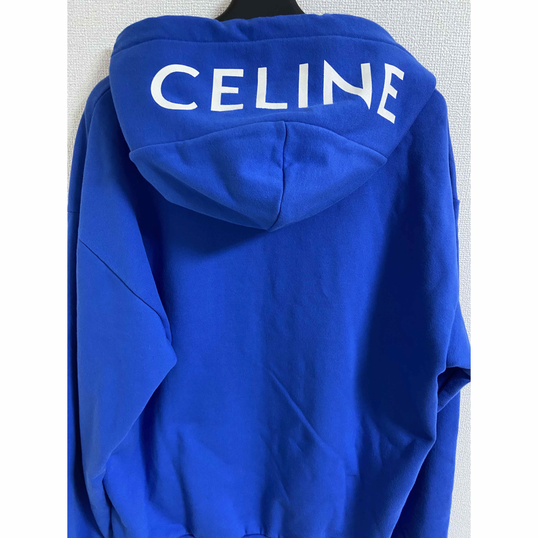 celine - セリーヌ フードロゴ コットンフリース ルーズ スウェット
