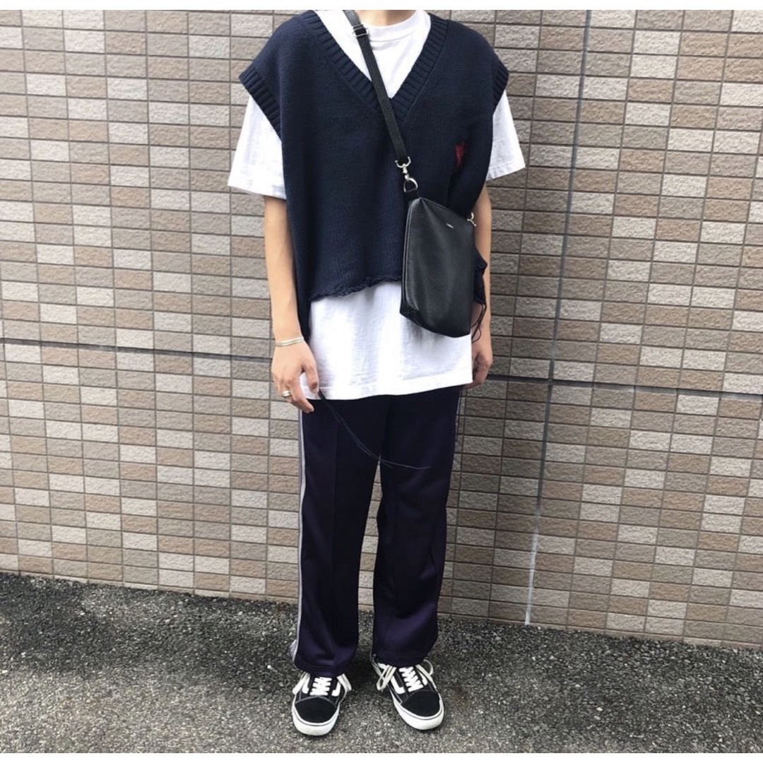 doublet - doublet ダブレット oversized broken vest ネイビーの通販 ...