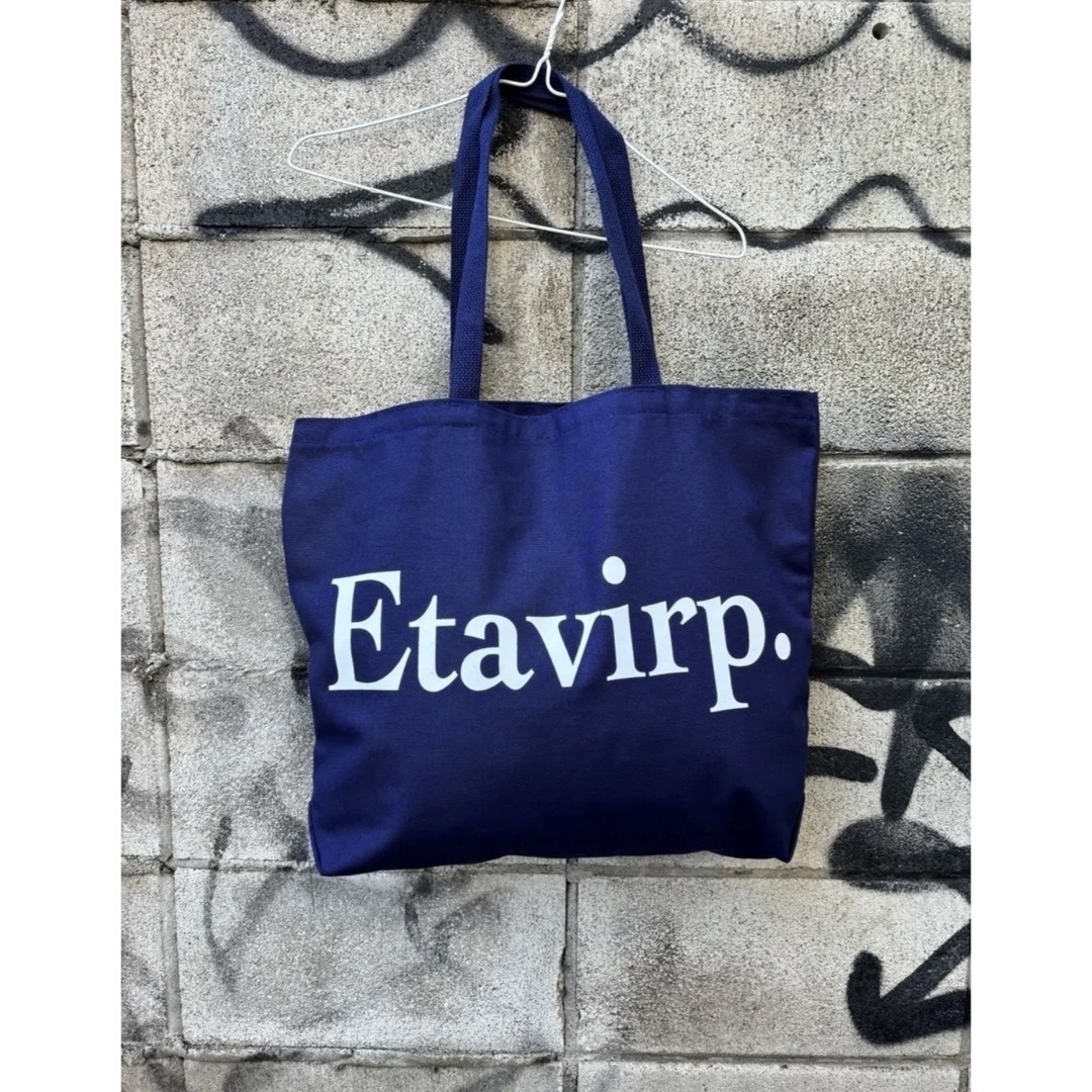 1LDK SELECT(ワンエルディーケーセレクト)のetavirp souvenir tote bag navy メンズのバッグ(トートバッグ)の商品写真