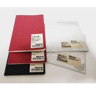 ムジルシリョウヒン(MUJI (無印良品))の無印良品 片面クリアケース ２枚　パスポートメモ3つ　セット　新品　未使用(その他)