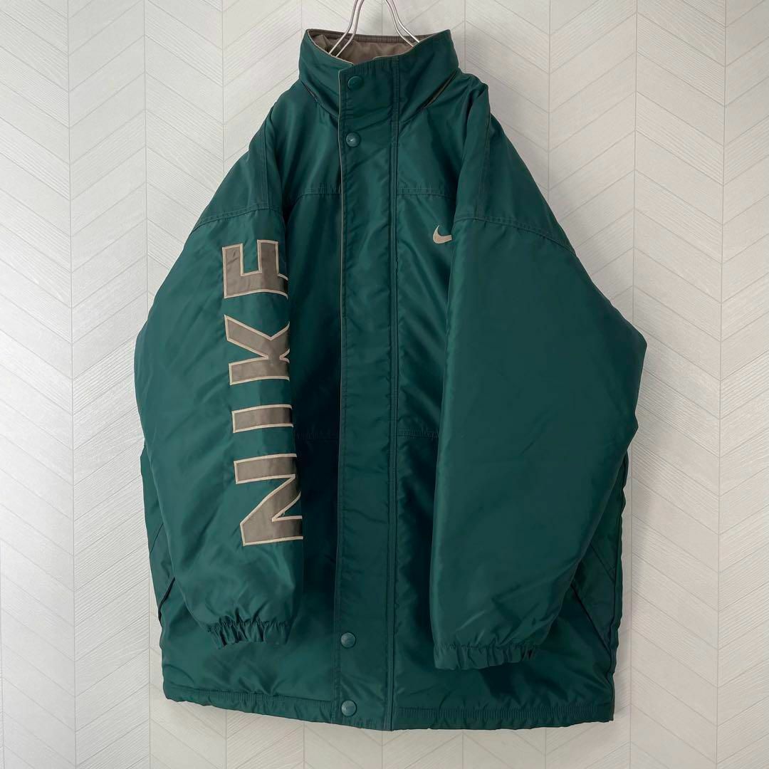 NIKE - 美品 入手困難 90s ナイキ 中綿 ナイロンジャケット 緑 袖