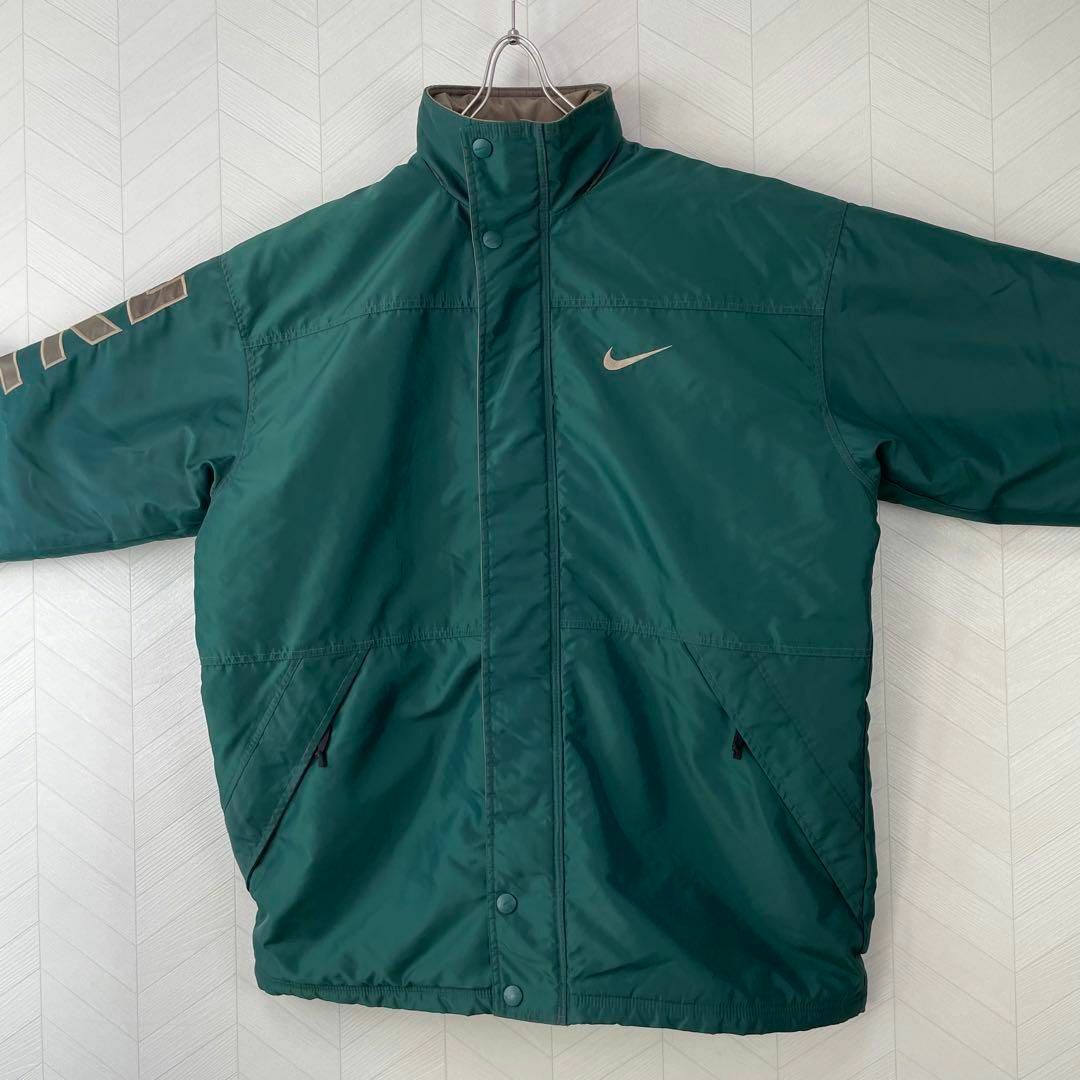 NIKE - 美品 入手困難 90s ナイキ 中綿 ナイロンジャケット 緑 袖