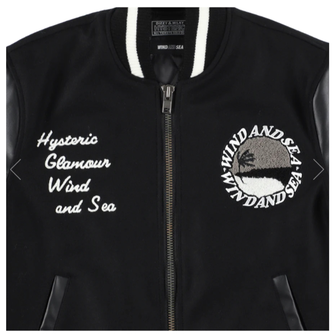 HYSTERIC GLAMOUR(ヒステリックグラマー)の新作 WIND AND SEA HYSTERIC GLAMOUR スタジャン メンズのジャケット/アウター(スタジャン)の商品写真