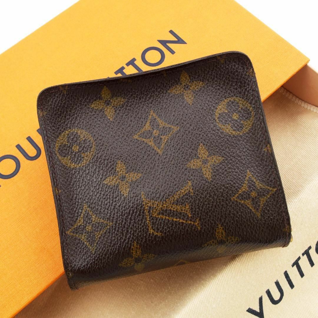 LOUIS VUITTON - 美品✨ ルイヴィトン モノグラム コンパクトジップ 二