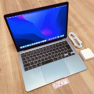 マック(Mac (Apple))のMacBook air 13インチ 2020 M1 16GB 管理番号2607(ノートPC)