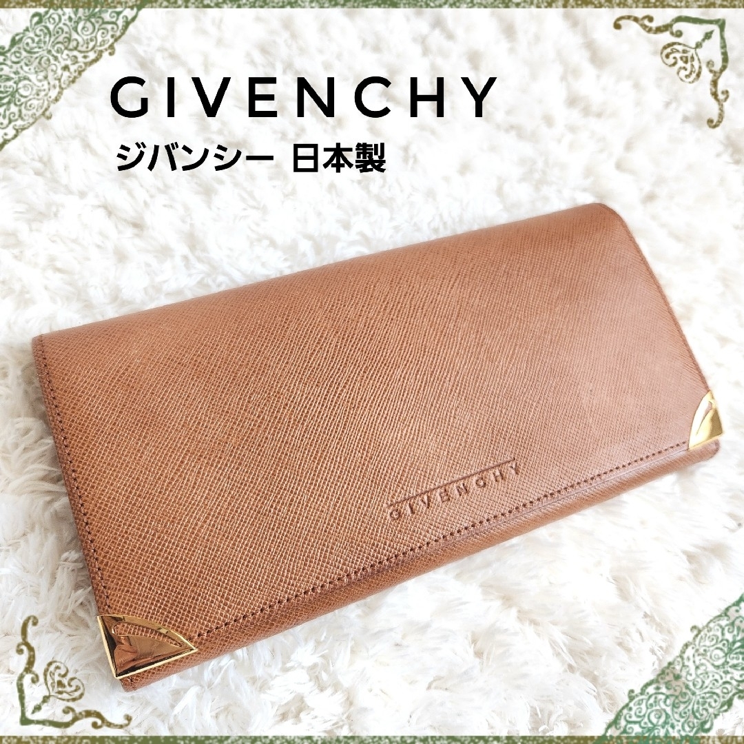 GIVENCHY ジバンシー☆牛革 レザー 二つ折り 長財布 ウォレット 日本製 | フリマアプリ ラクマ