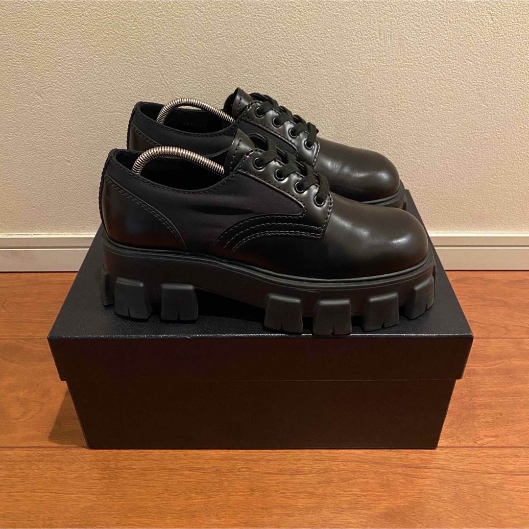 PRADA - PRADA モノリス レースアップシューズの通販 by ELfb PRADA - PRADA モノリス レースアップシューズの通販 by ELfb