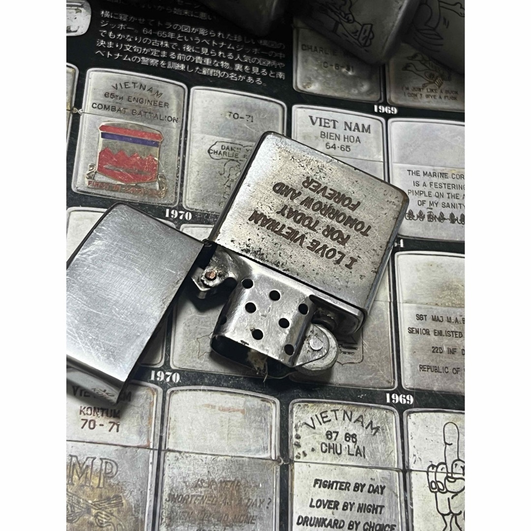 ファッション小物【ベトナムZIPPO】本物1969年製ベトナムジッポー「米