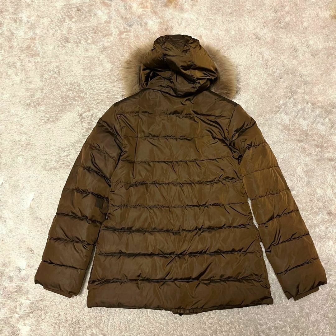 MONCLER(モンクレール)のMONCLER　モンクレール　ダウンジャケット　ファー　ブロンズ レディースのジャケット/アウター(ダウンジャケット)の商品写真