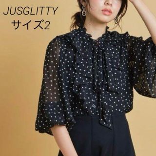 ジャスグリッティー(JUSGLITTY)のジャスグリッティー ボウタイ フリル ブラウス(シャツ/ブラウス(長袖/七分))