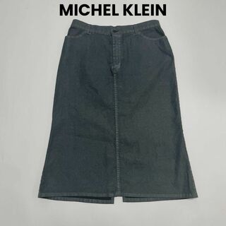 ミッシェルクラン(MICHEL KLEIN)のcu258/MICHEL KLEIN/ミッシェルクラン 膝下スカート スリット(ロングスカート)