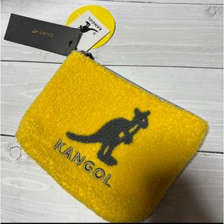 カンゴール(KANGOL)の新品タグ付き　可愛い♩カンゴール　サガラポーチ　yellow(ポーチ)