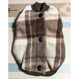 ★ハンドメイド・犬服　背中開きベスト　フリース＆スエット　XS・仔犬/小型犬 ⑤(ペット服/アクセサリー)