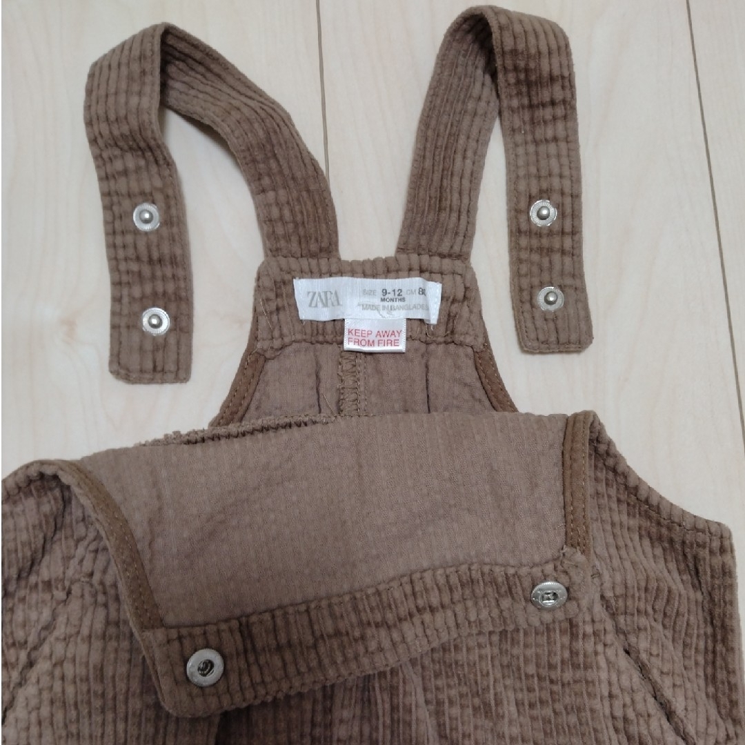 ZARA KIDS(ザラキッズ)の「ZARA」Baby オーバーオール　(size 80) キッズ/ベビー/マタニティのベビー服(~85cm)(パンツ)の商品写真