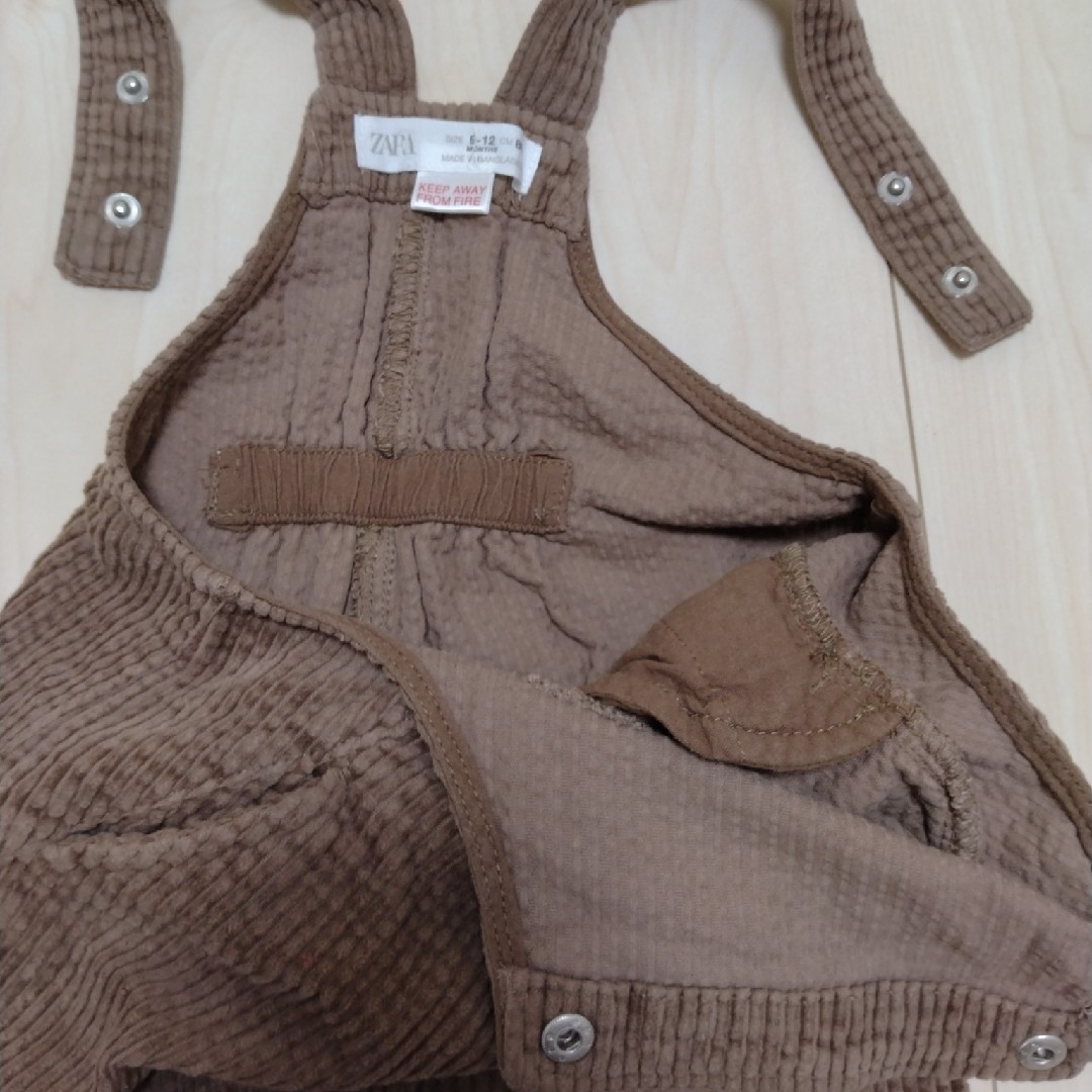 ZARA KIDS(ザラキッズ)の「ZARA」Baby オーバーオール　(size 80) キッズ/ベビー/マタニティのベビー服(~85cm)(パンツ)の商品写真