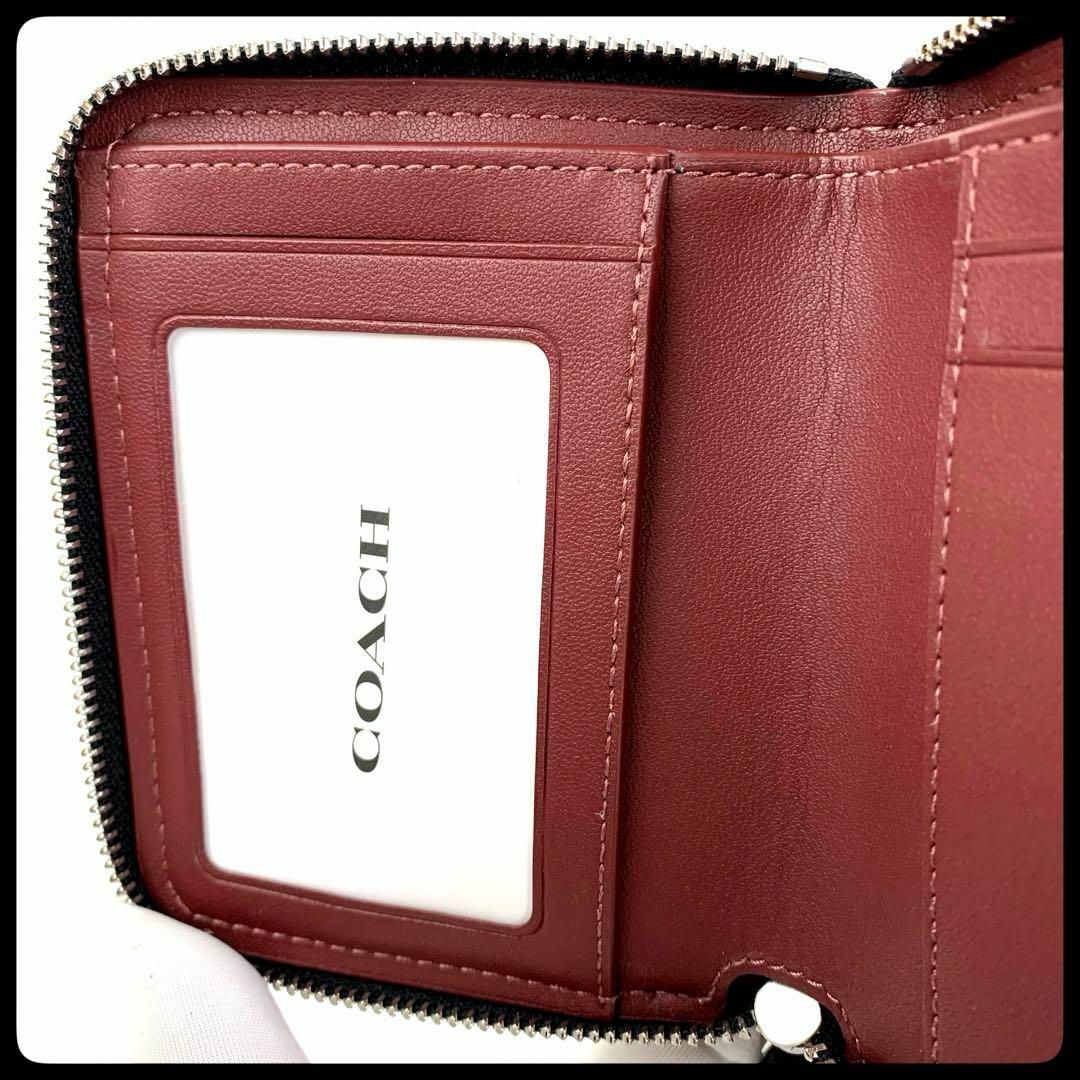 COACH(コーチ)のコーチ スモール ジップ アラウンド ウォレット シグネチャー ジャガード 新品 レディースのファッション小物(財布)の商品写真