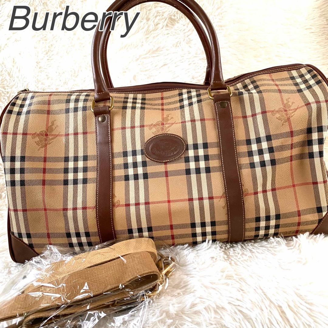 BURBERRY - 良品☆A4可 2way バーバリー ボストン ノバチェック