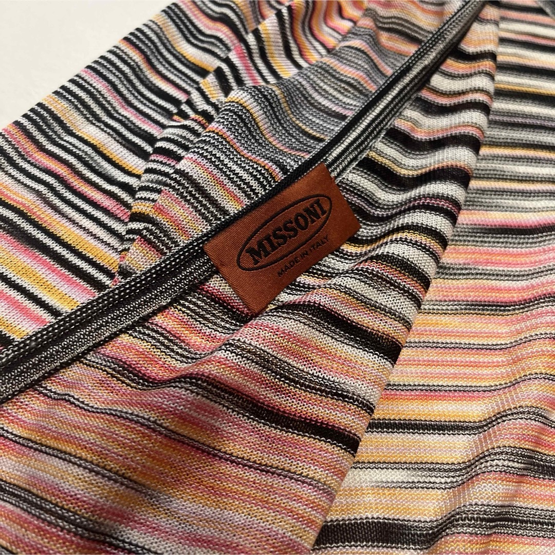 MISSONI(ミッソーニ)のミッソーニ  最高級オレンジタグ マルチカラー　カーディガン　サイズ42 レディースのトップス(カーディガン)の商品写真