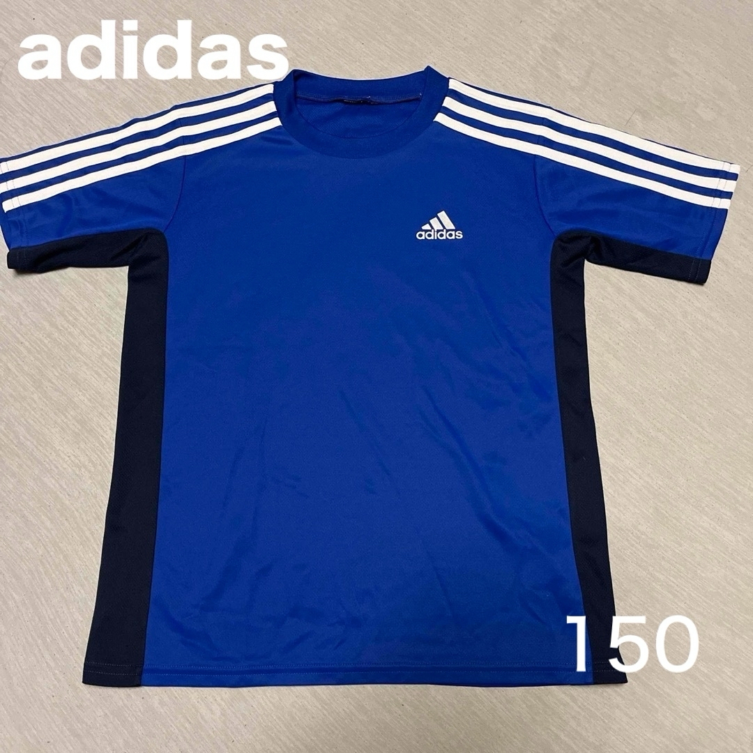 adidas(アディダス)のadidas サッカーシャツ 150 練習着 青 スポーツ/アウトドアのサッカー/フットサル(ウェア)の商品写真