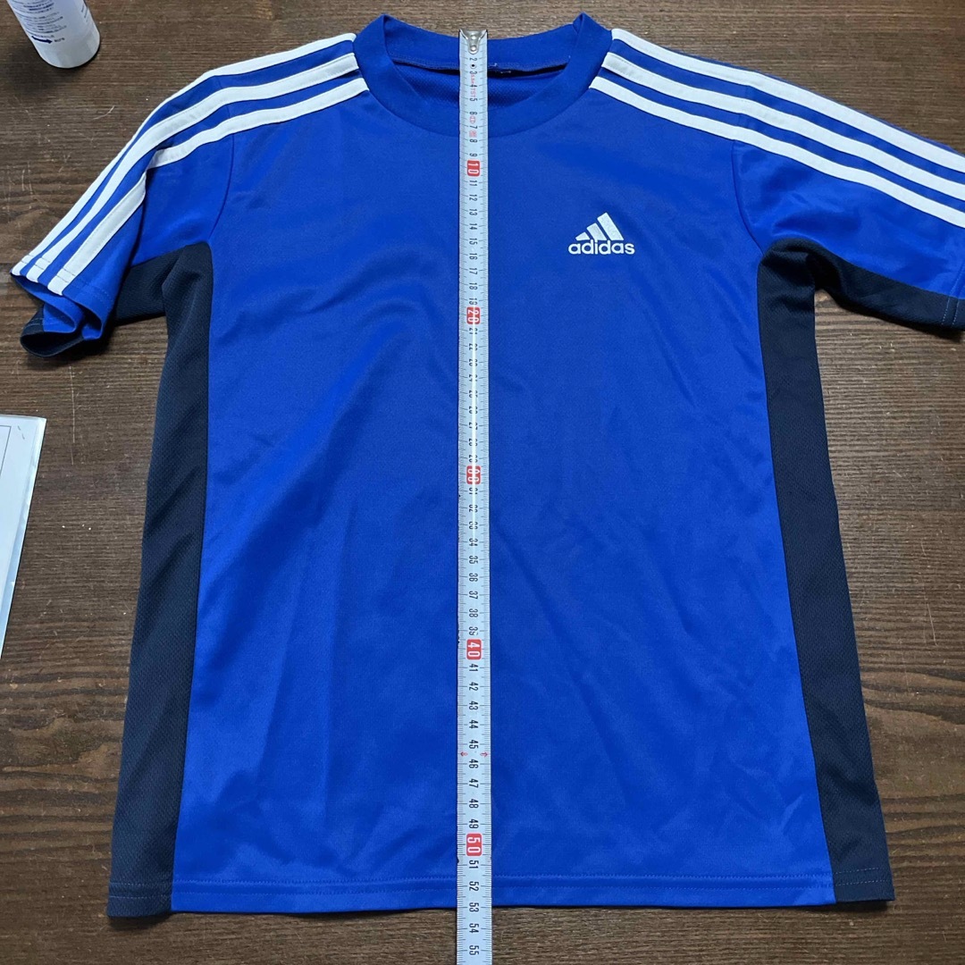 adidas(アディダス)のadidas サッカーシャツ 150 練習着 青 スポーツ/アウトドアのサッカー/フットサル(ウェア)の商品写真