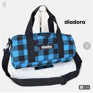 DIADORA - diadora チェック柄　2WAYショルダードラムバッグ