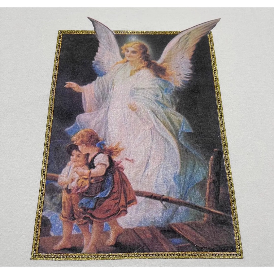 JERZEES(ジャージーズ)の90s ART Tシャツ　アートT JERZESS ジャージーズ　USA 天使 メンズのトップス(Tシャツ/カットソー(半袖/袖なし))の商品写真