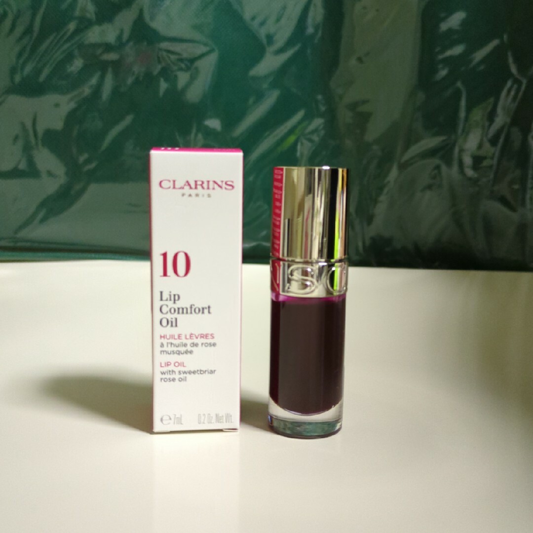 CLARINS(クラランス)のクラランス　リップコンフォートオイル　リップオイル　10　プラム コスメ/美容のスキンケア/基礎化粧品(リップケア/リップクリーム)の商品写真