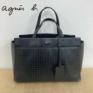 アニエスベー(agnes b.)のagnes b. パンチング レザー 2wayショルダーバッグ(トートバッグ)