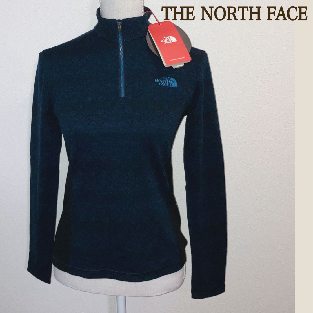 THE NORTH FACE(ザノースフェイス)の【タグ付き新品 S〜M】THE NORTH FACE  ロゴ刺繍フリーストップス レディースのトップス(ニット/セーター)の商品写真