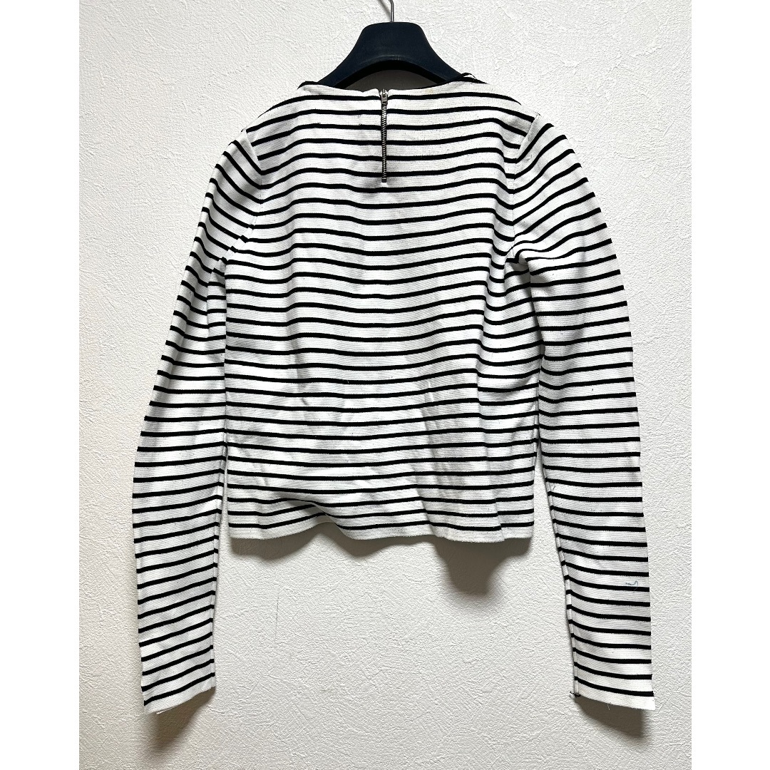 ZARA(ザラ)のZARA knits ボーダースウェット 山本あきこ レディースのトップス(トレーナー/スウェット)の商品写真