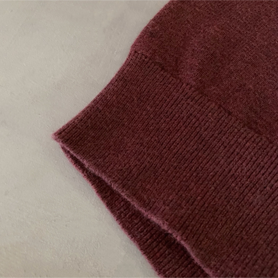 古着 “FOUNDRY” Plain Knit Vest / えんじ色 メンズのトップス(ベスト)の商品写真