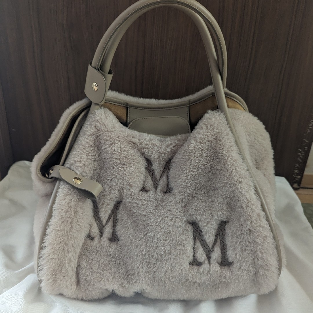 新品　未使用　マックスマーラ　Max Mara　テディベア 2way　バッグ　冬トートバッグ