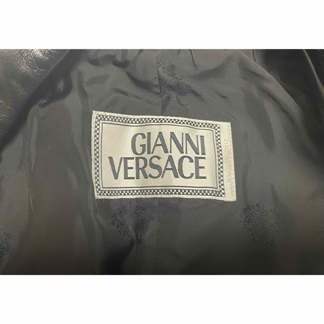 VERSACE - 美品 GIANNI VERSACE ヴェルサーチ レザー ジャケット