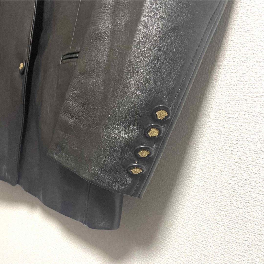 VERSACE - 美品 GIANNI VERSACE ヴェルサーチ レザー ジャケット