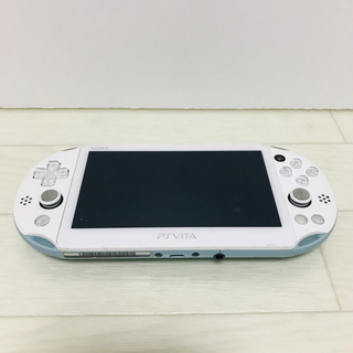 プレイステーションヴィータ(PlayStation Vita)のSONY PS Vita  本体 ライトブルーホワイト PCH-2000(携帯用ゲーム機本体)