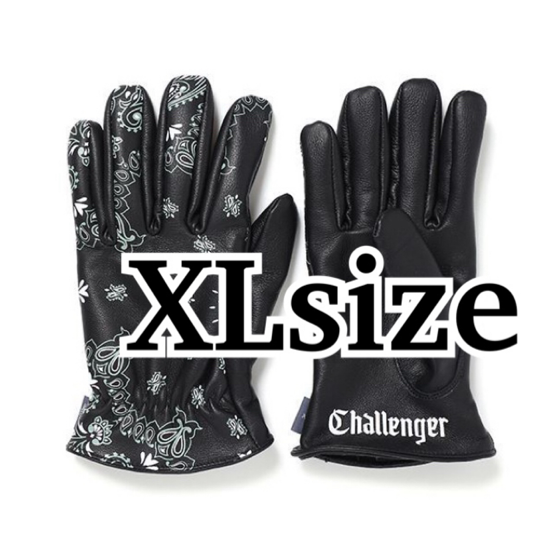 チャレンジャー　バンダナ　レザーグローブ/CHALLENGER BLACK XLのサムネイル