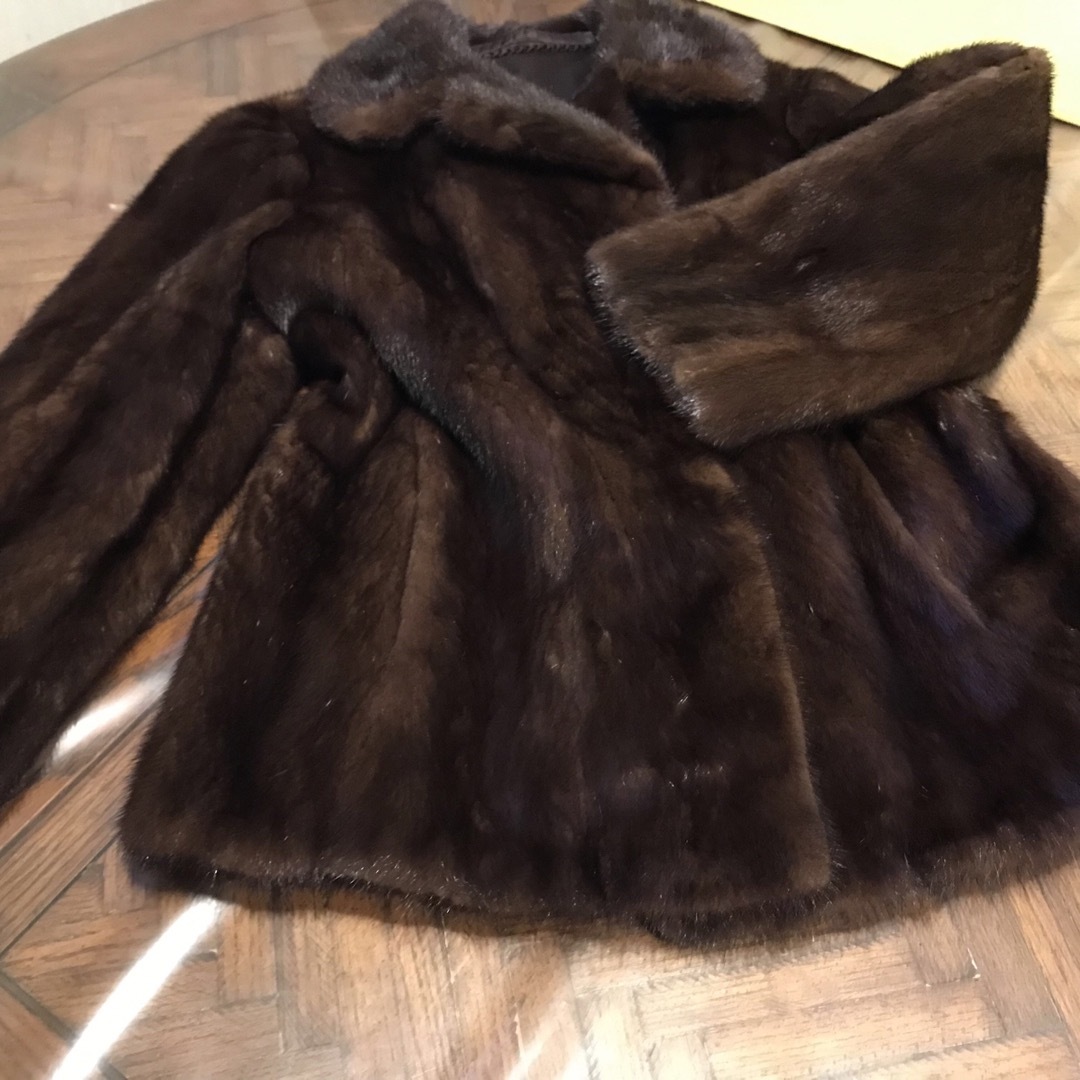 ☆美品☆ミンクリアルファーミドルコート☆【本毛皮】☆mink ☆美品☆ミンクリアルファーミドルコート☆【本毛皮】☆mink