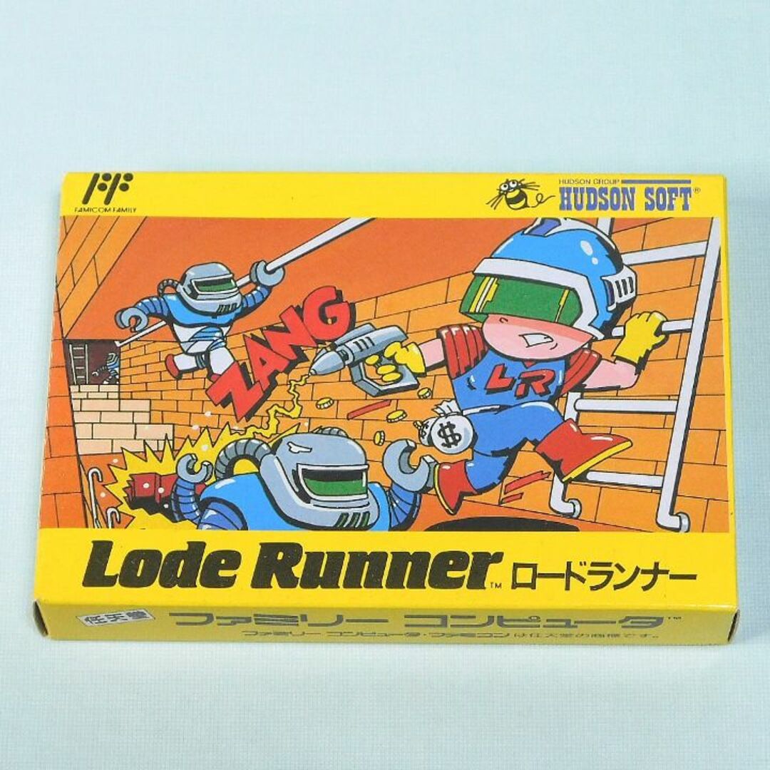 ゲームソフト/ゲーム機本体レア　良好　FC　ファミコン　ロードランナー　「大箱」　箱説つき