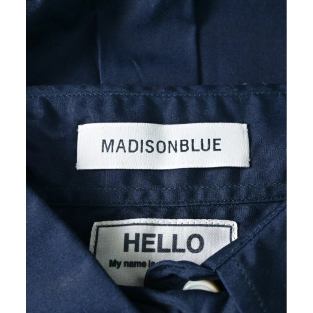 MADISONBLUE(マディソンブルー)のMADISON BLUE マディソンブルー カジュアルシャツ 1(S位) 紺 【古着】【中古】 レディースのトップス(シャツ/ブラウス(長袖/七分))の商品写真