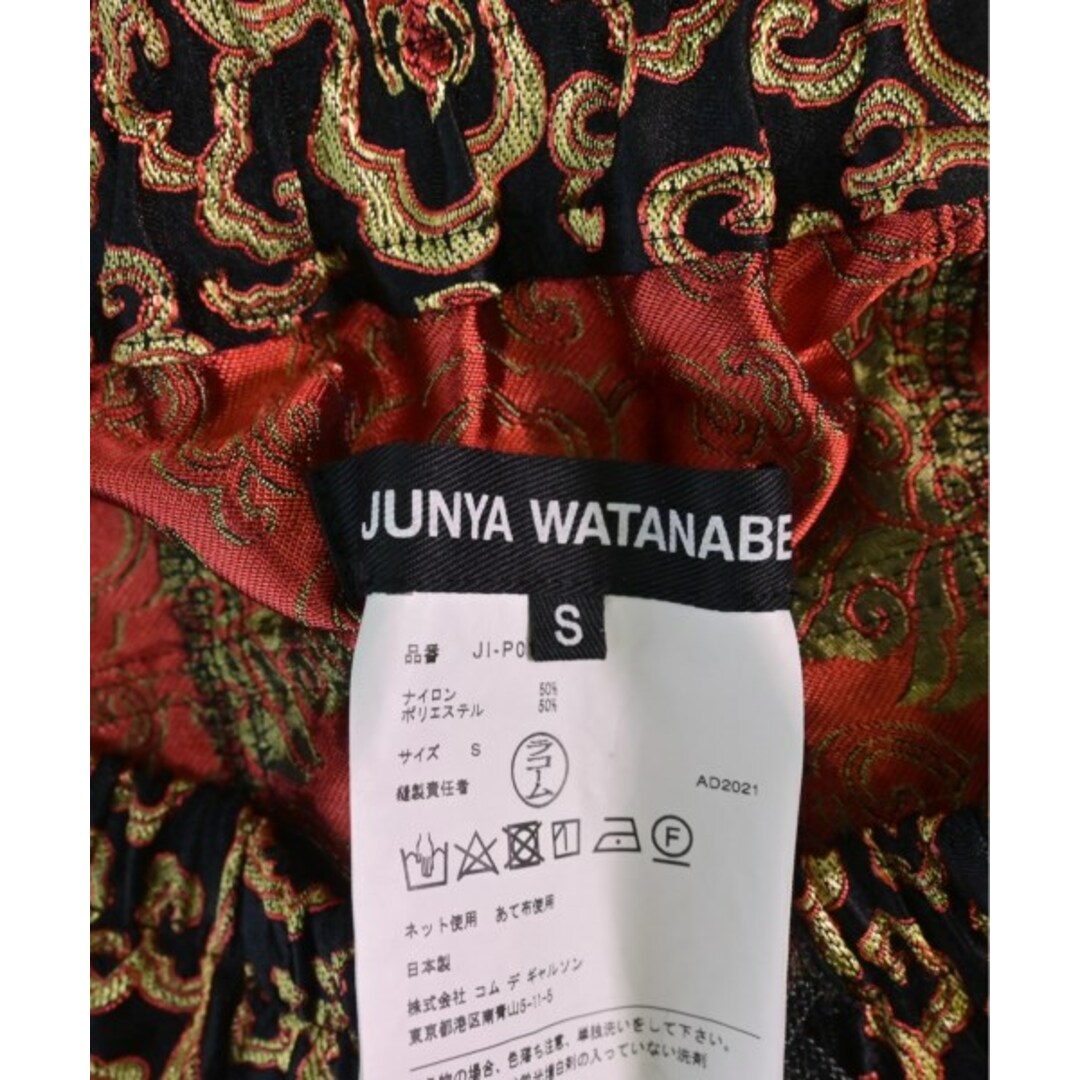 JUNYA WATANABE(ジュンヤワタナベ)のJUNYA WATANABE パンツ（その他） S 黒x赤xゴールド(総柄) 【古着】【中古】 レディースのパンツ(その他)の商品写真