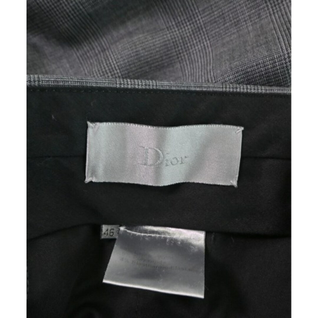 DIOR HOMME(ディオールオム)のDior Homme スラックス 46(M位) グレー(チェック) 【古着】【中古】 メンズのパンツ(スラックス)の商品写真