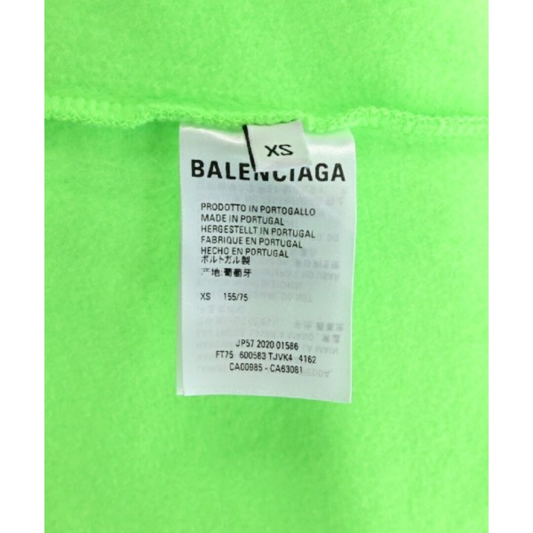 BALENCIAGA - BALENCIAGA バレンシアガ パーカー XS 黄緑 【古着 BALENCIAGA - BALENCIAGA バレンシアガ パーカー XS 黄緑 【古着