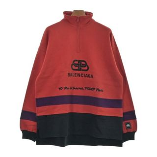 バレンシアガ(Balenciaga)のBALENCIAGA バレンシアガ スウェット S 赤x黒x紫 【古着】【中古】(スウェット)