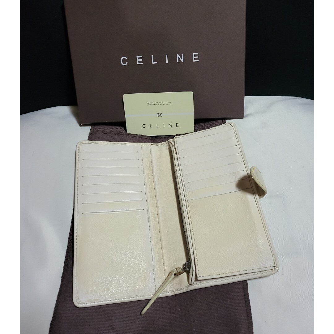 celine - ◇CELINE セリーヌ◇Cマカダム柄 長財布 PVC×レザー 箱付きの